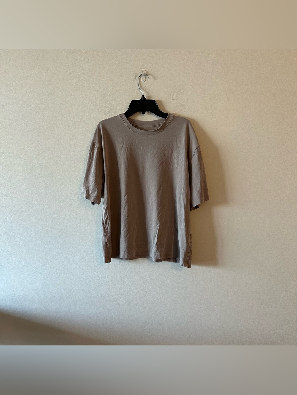 Abercrombie Taupe Tan Modal Blend Boxy Tee T-Shirt S Soft Softstreme